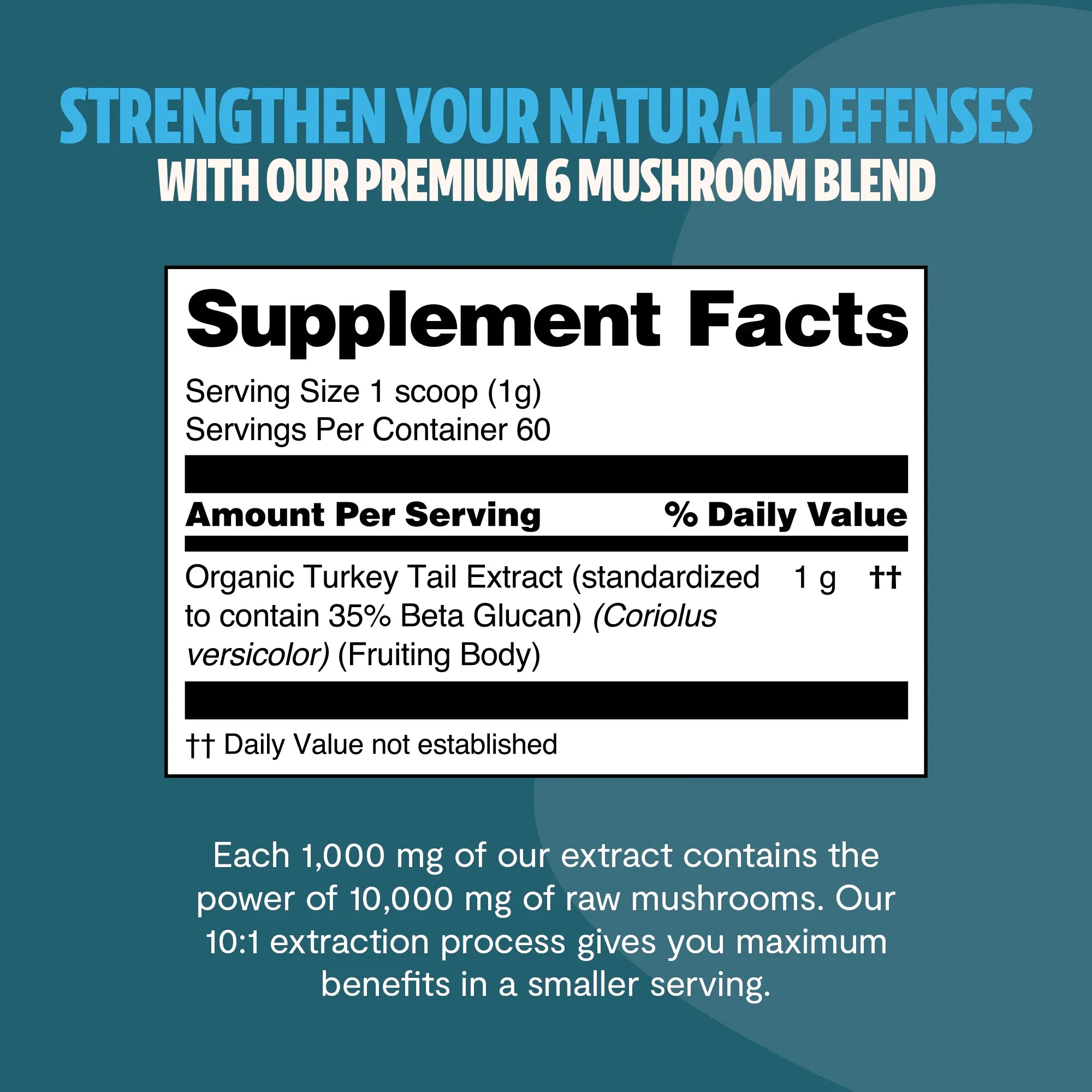 Organic Turkey Tail Mushroom Powder