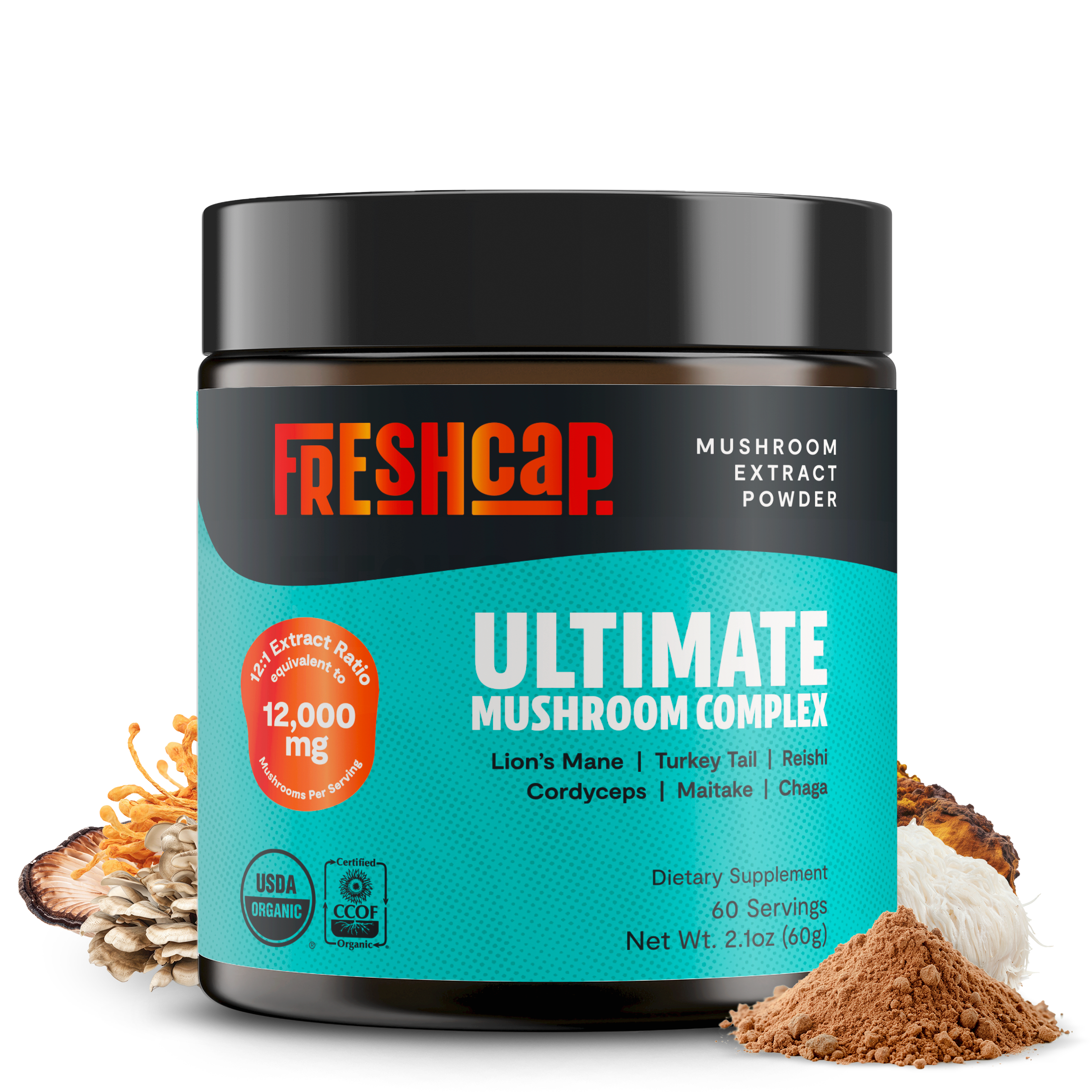 Organic Mushroom Extract Powder Blend