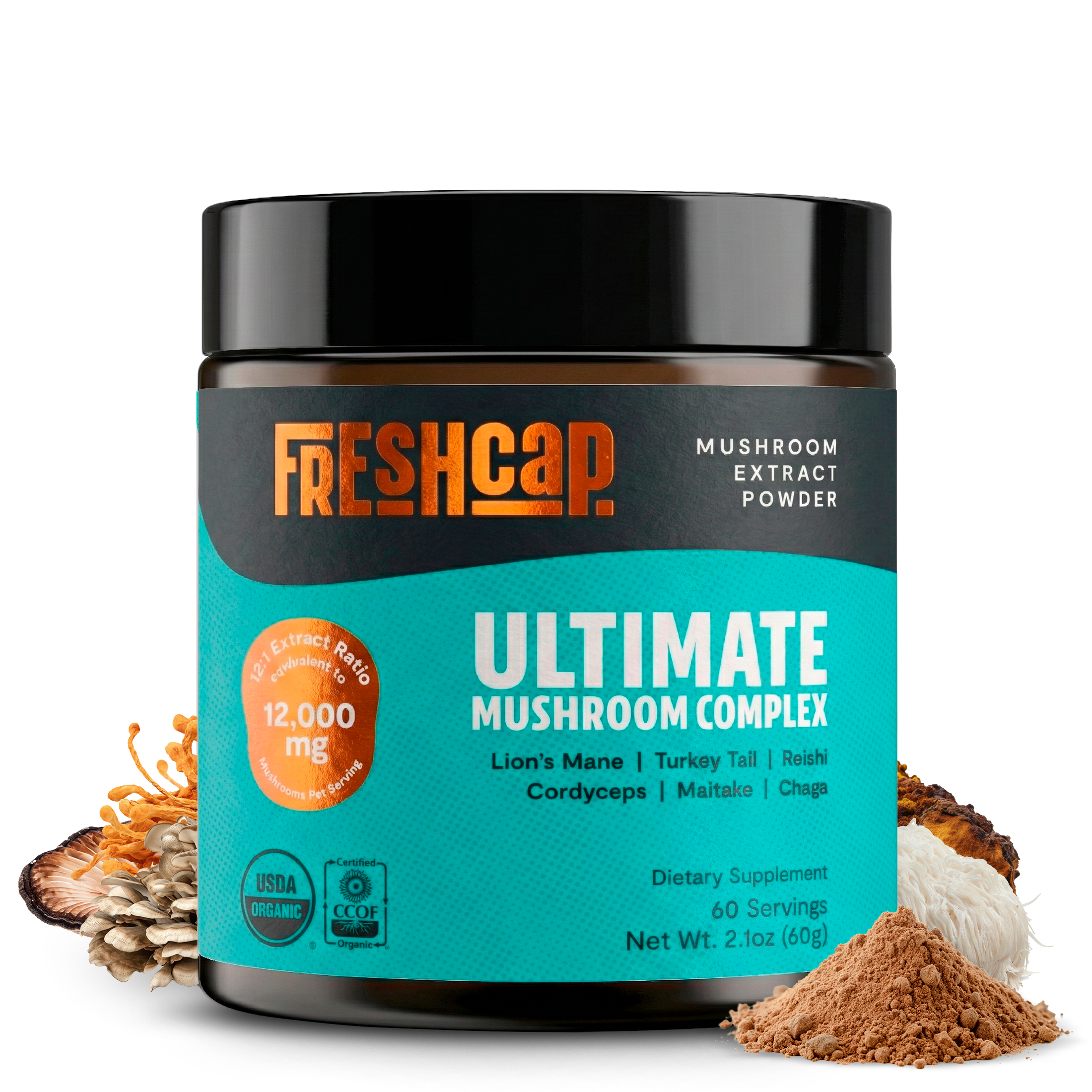 Organic Mushroom Extract Powder Blend